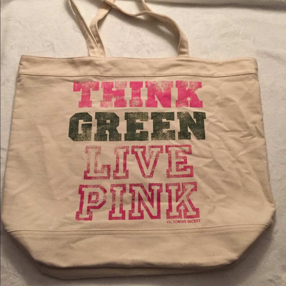 Victoria’s Secret Think Green Live Pink Tote